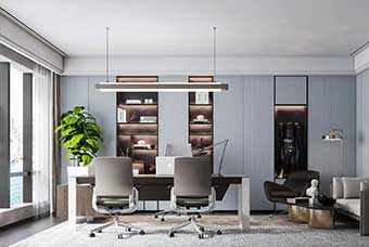 大连轻奢风格-书房