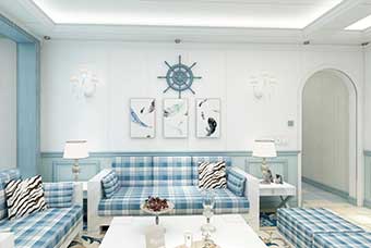 大连地中海风格-客厅