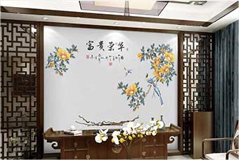 大连森佰汇航空纤维墙咔（富贵荣华）